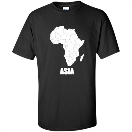 Africa Asia Funny t-shirts - Humor T-shirts Black