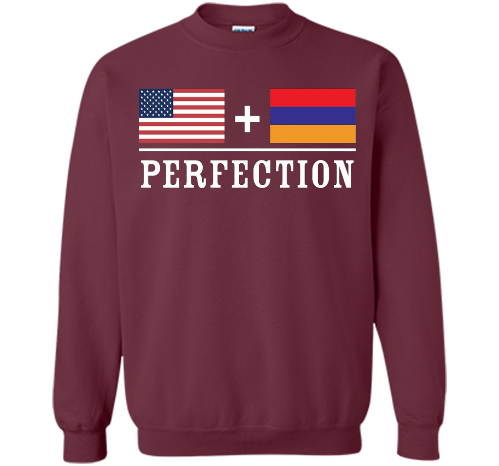 American + Armenian = Perfection Flag T-Shirt t-shirt Maroon