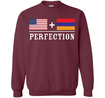 American + Armenian = Perfection Flag T-Shirt t-shirt Maroon