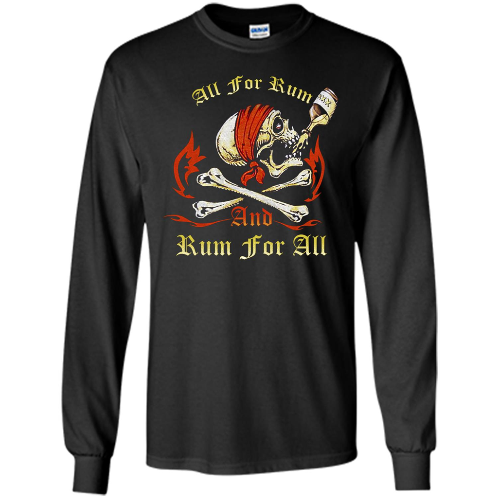 Rum T-shirt All for Rum And Rum For All T-shirt Black