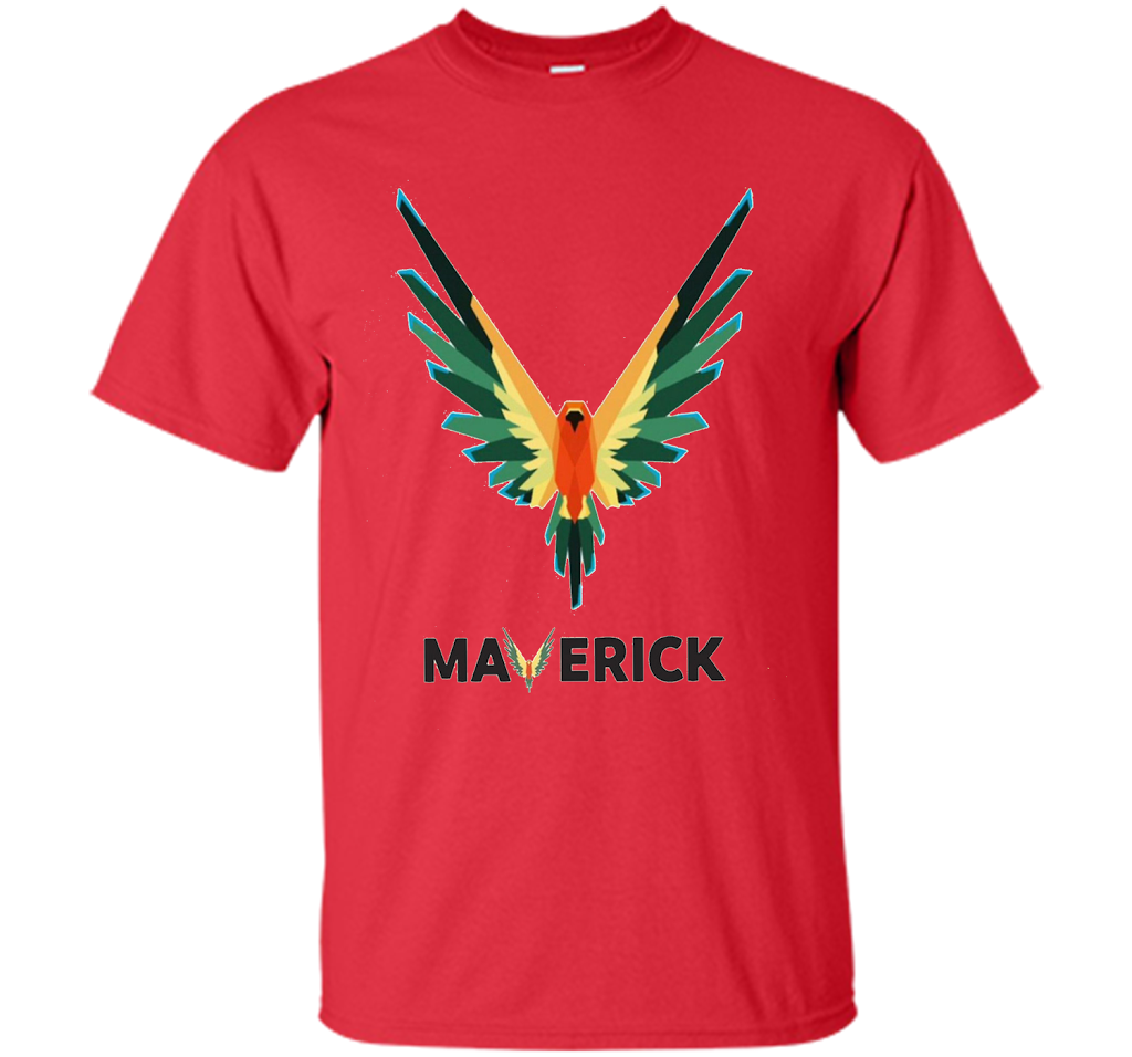 Vibrant T-Shirt Be A Maverick T-shirt Red