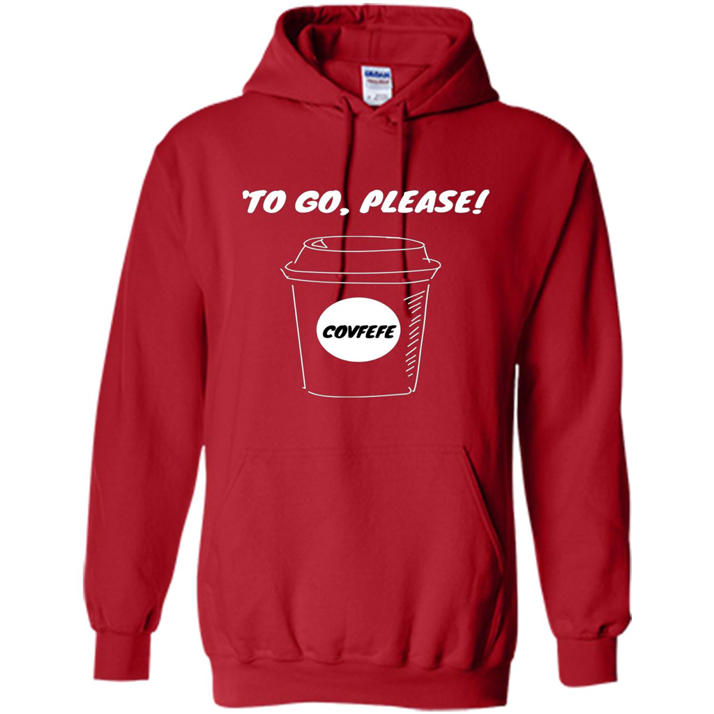 Covfefe To Go Please. Coffee Cup T-shirt Red