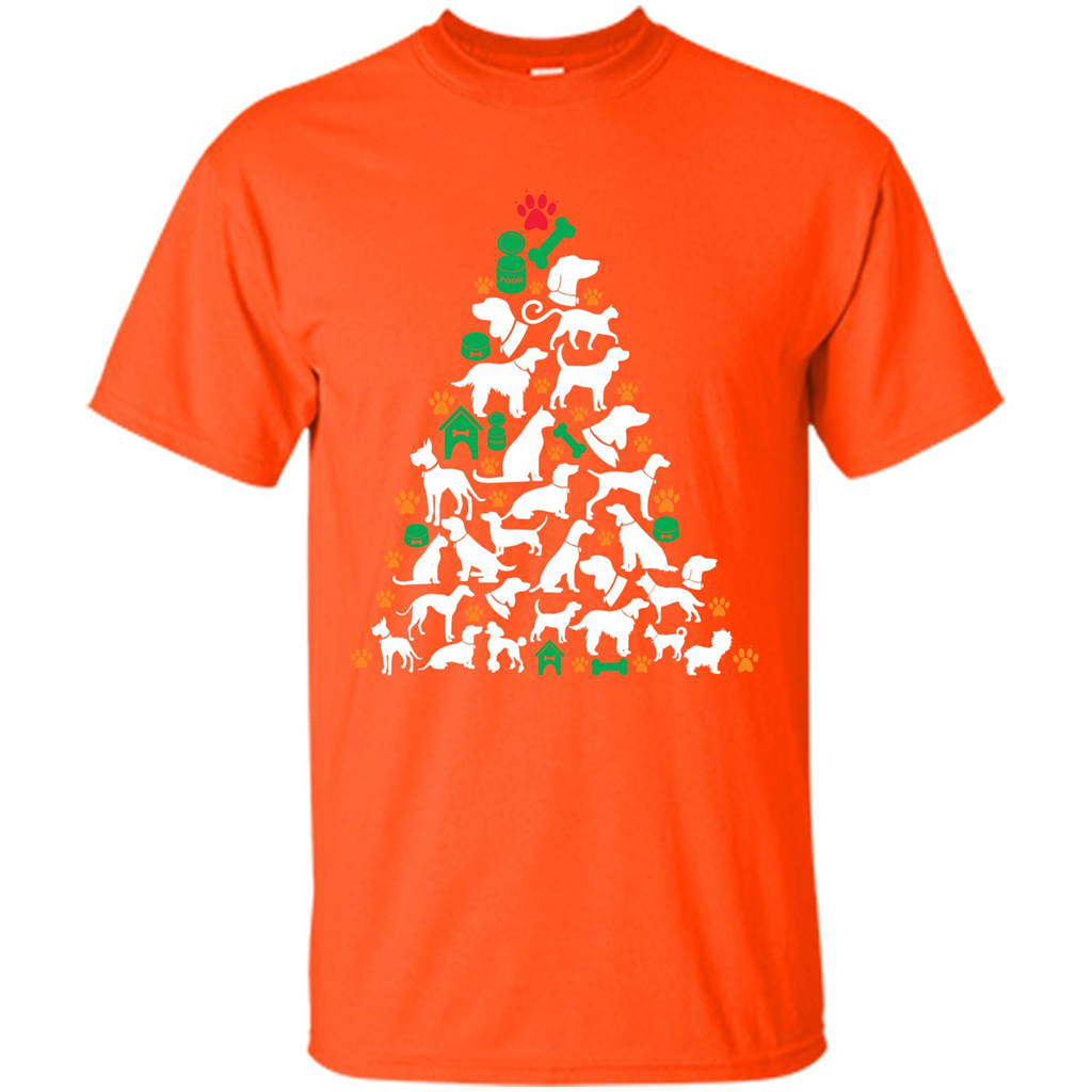 Christmas T-shirt Dog Lover Person Christmas Tree T-shirt