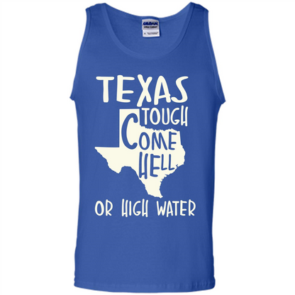 Texas Tough Come Hell Or High Water T-shirt Royal