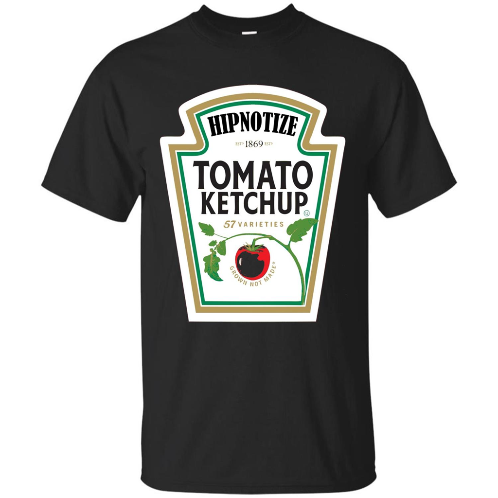 Ketchup Condiment Costume T-shirt Tomato Ketchup 57 Varieties Grown Not Made Black