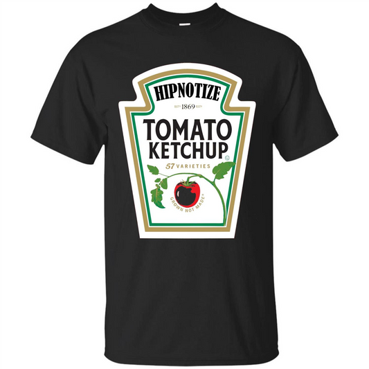Ketchup Condiment Costume T-shirt Tomato Ketchup 57 Varieties Grown Not Made Black