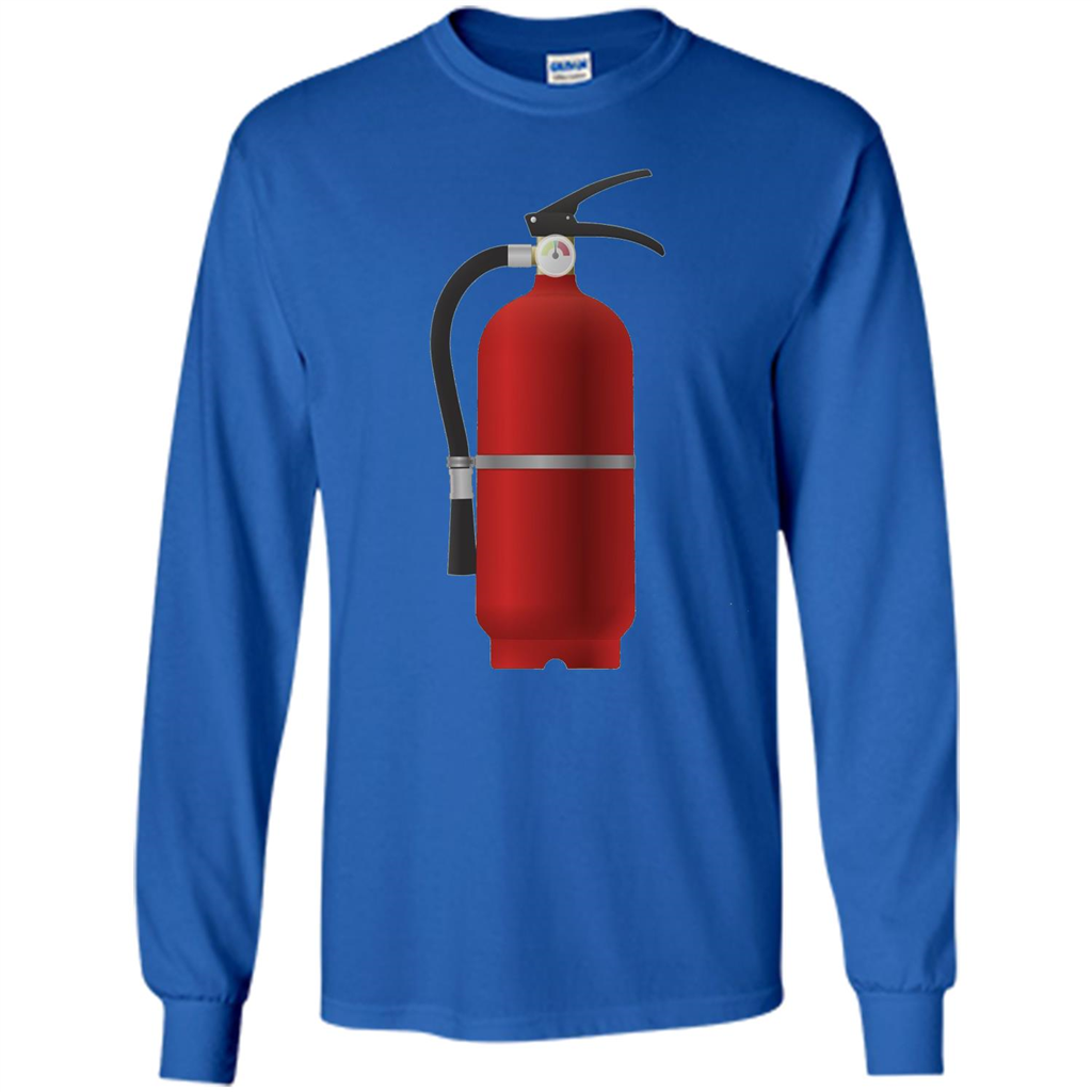 Fire Extinguisher T-shirt Emergency Fire Protection Royal