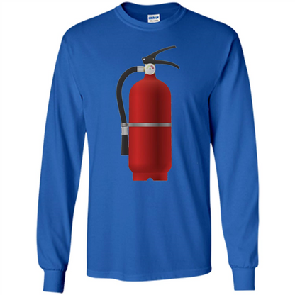 Fire Extinguisher T-shirt Emergency Fire Protection Royal