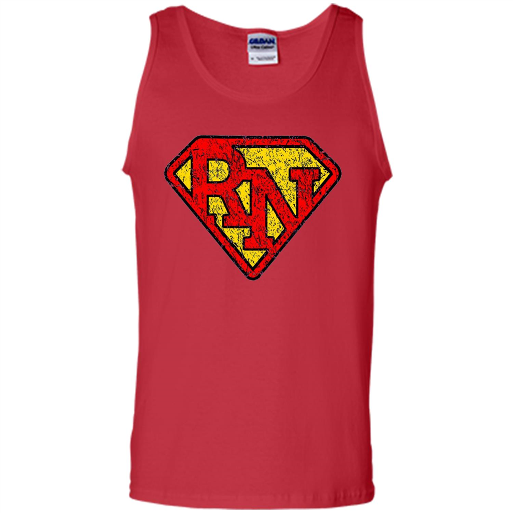 Vintage Super Nurse RN Distressed T-shirt Red