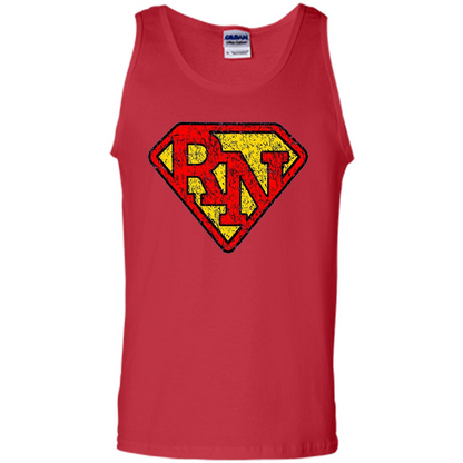 Vintage Super Nurse RN Distressed T-shirt Red