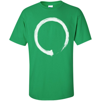 Zen Enso White T-shirt Irish Green