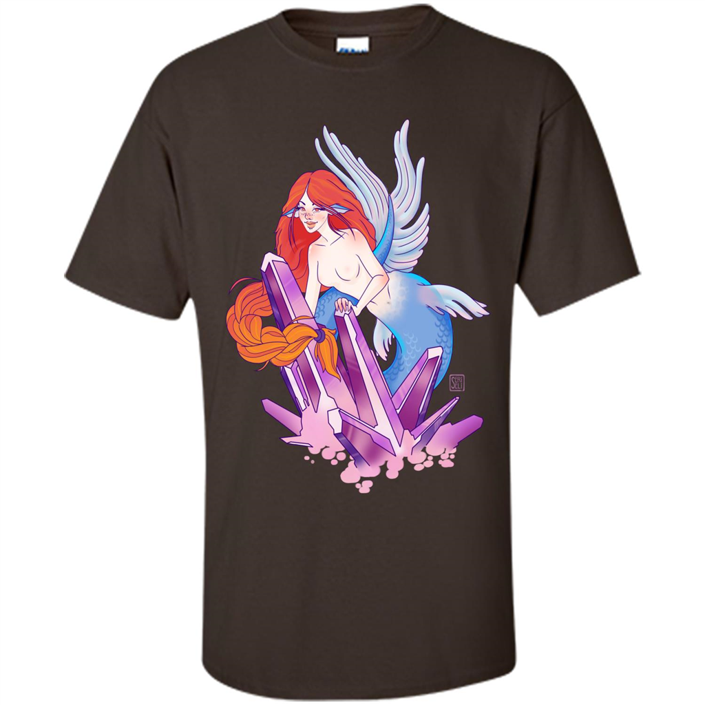 Cute Mermaid T-Shirt Dark Chocolate