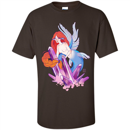 Cute Mermaid T-Shirt Dark Chocolate