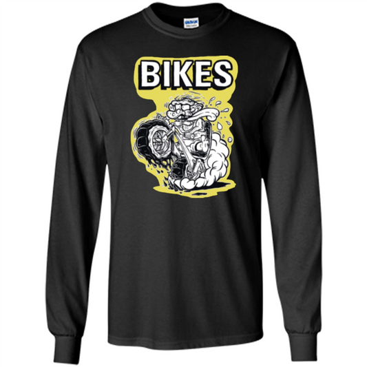 Funny Bikes T-shirt Biker Gift T-shirt Black