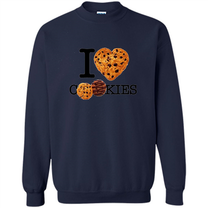 I Love (Heart) Cookies T-shirt Navy