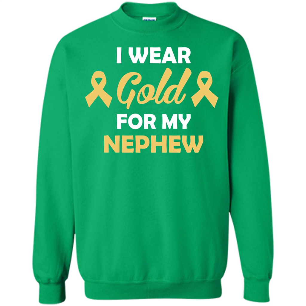 Cancer Awareness T-shirt I Wear Gold For My Nephew