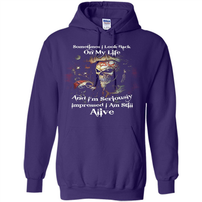 Funny T-shirt I'm Seriously Impressed I Am Still Alive Cool T-shirt Purple
