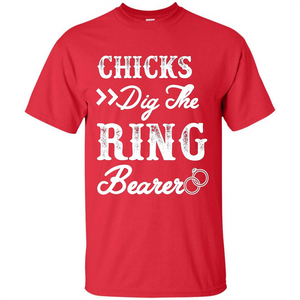 Ring Bearer T-shirt Chicks Dig The Ring Bearer