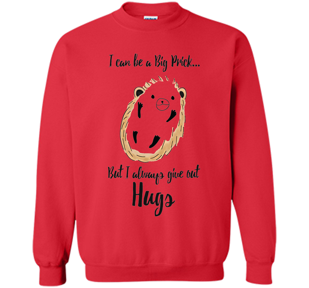 Hedgehog Hugs T-Shirt cool shirt Red