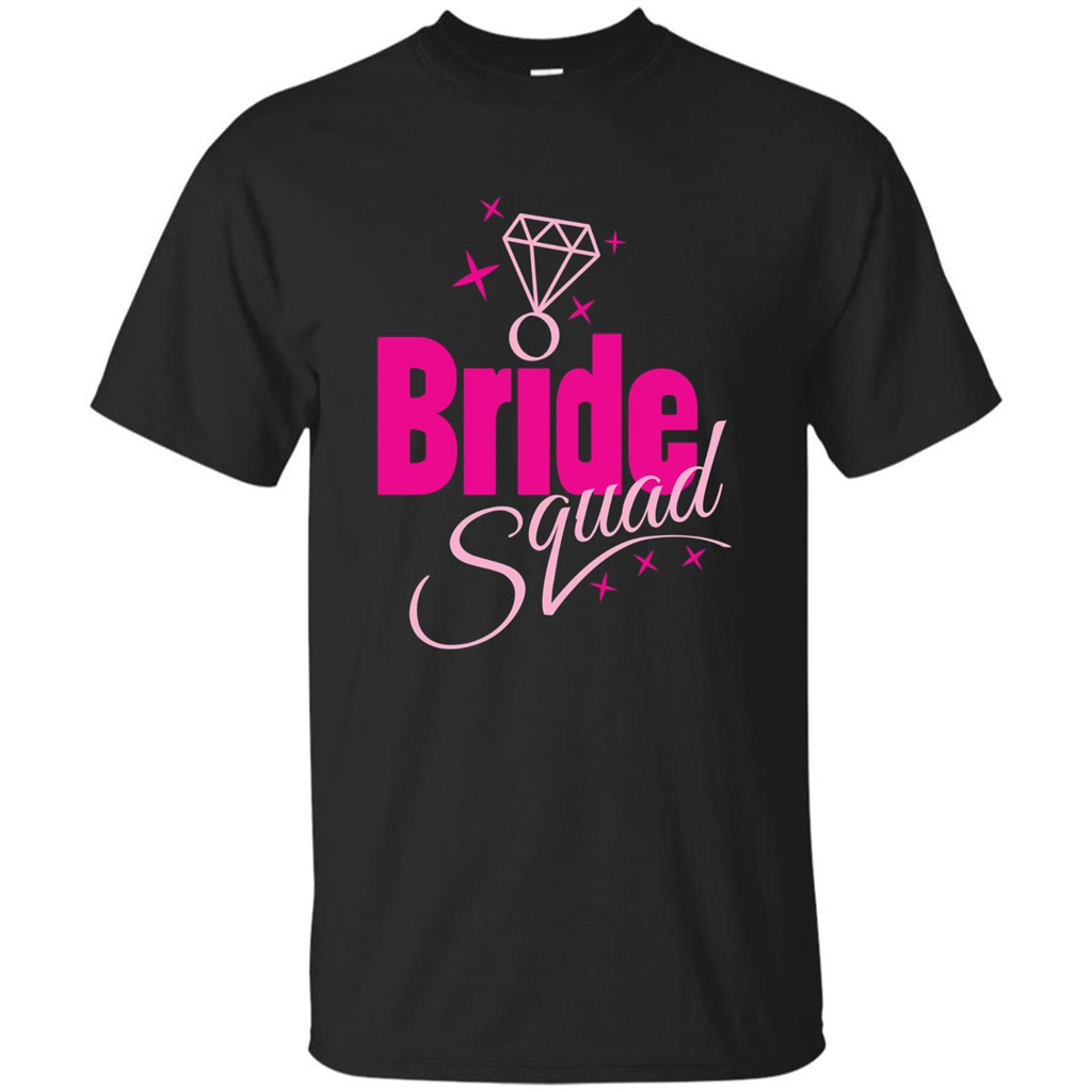 Bride Squad Bachelorette Party T-shirt Black
