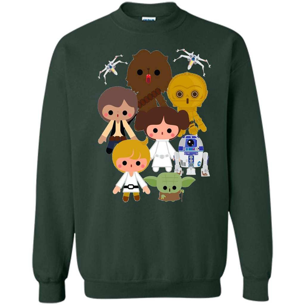 Movies T-shirt Cute Kawaii Style Heroes Premium Graphic T-Shirt Forest Green