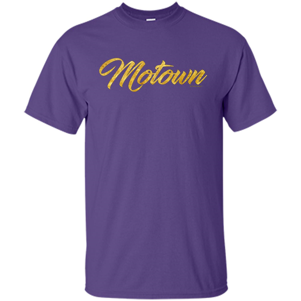 MOTOWN GOLD T-shirt Detroit Michigan Motor T-Shirt Purple