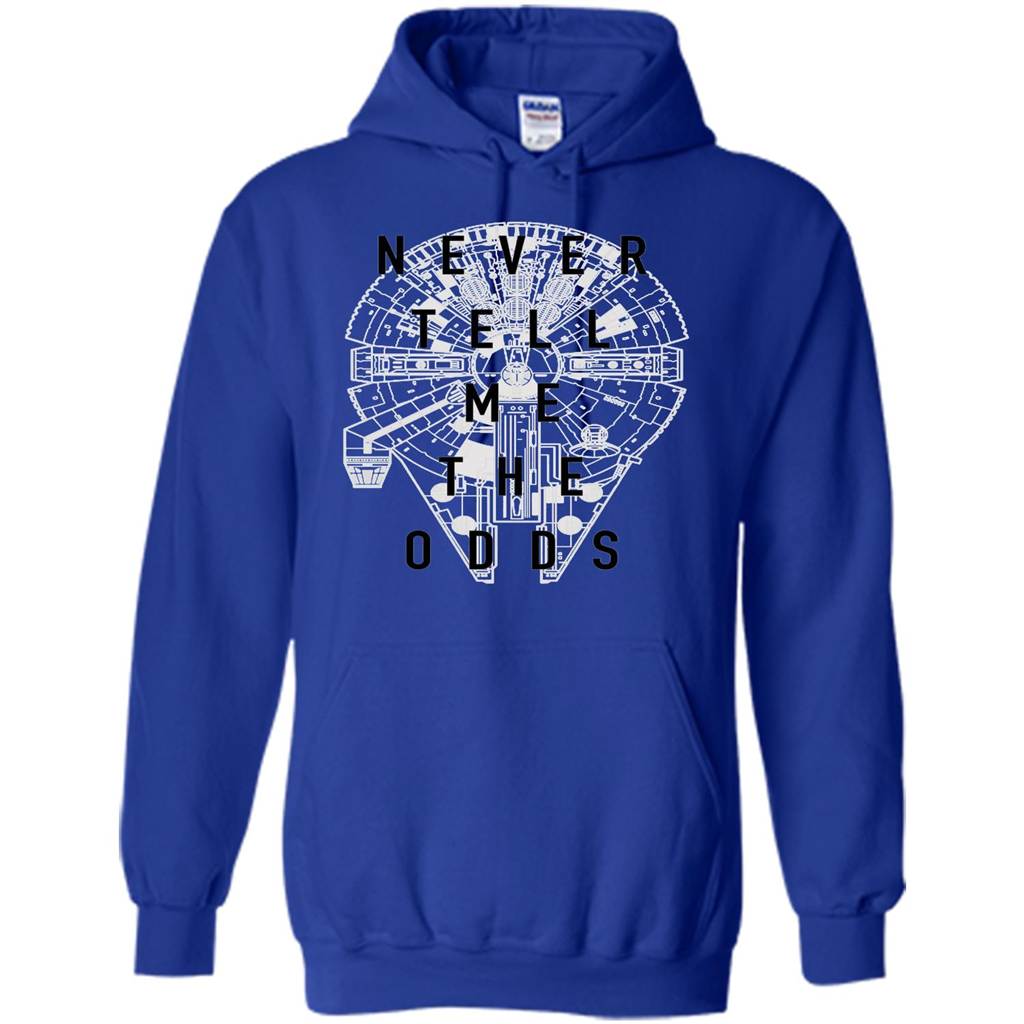 Movie T-shirt Never Tell Me The Odds T-shirt Royal