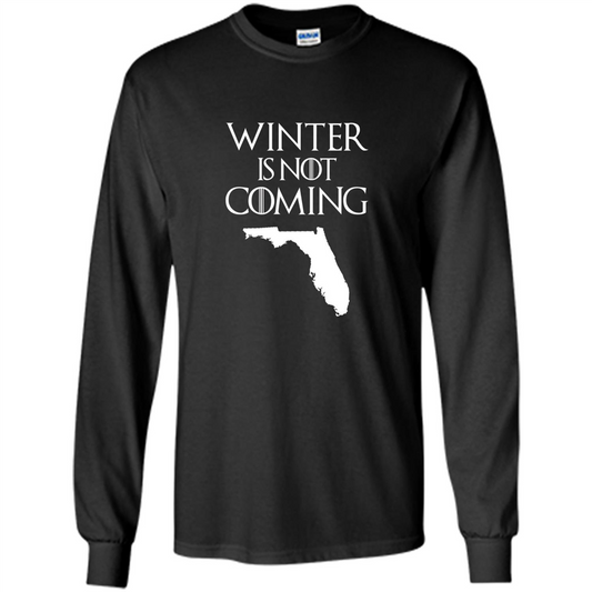 Florida Funny T shirt Winter Is Not Coming Black