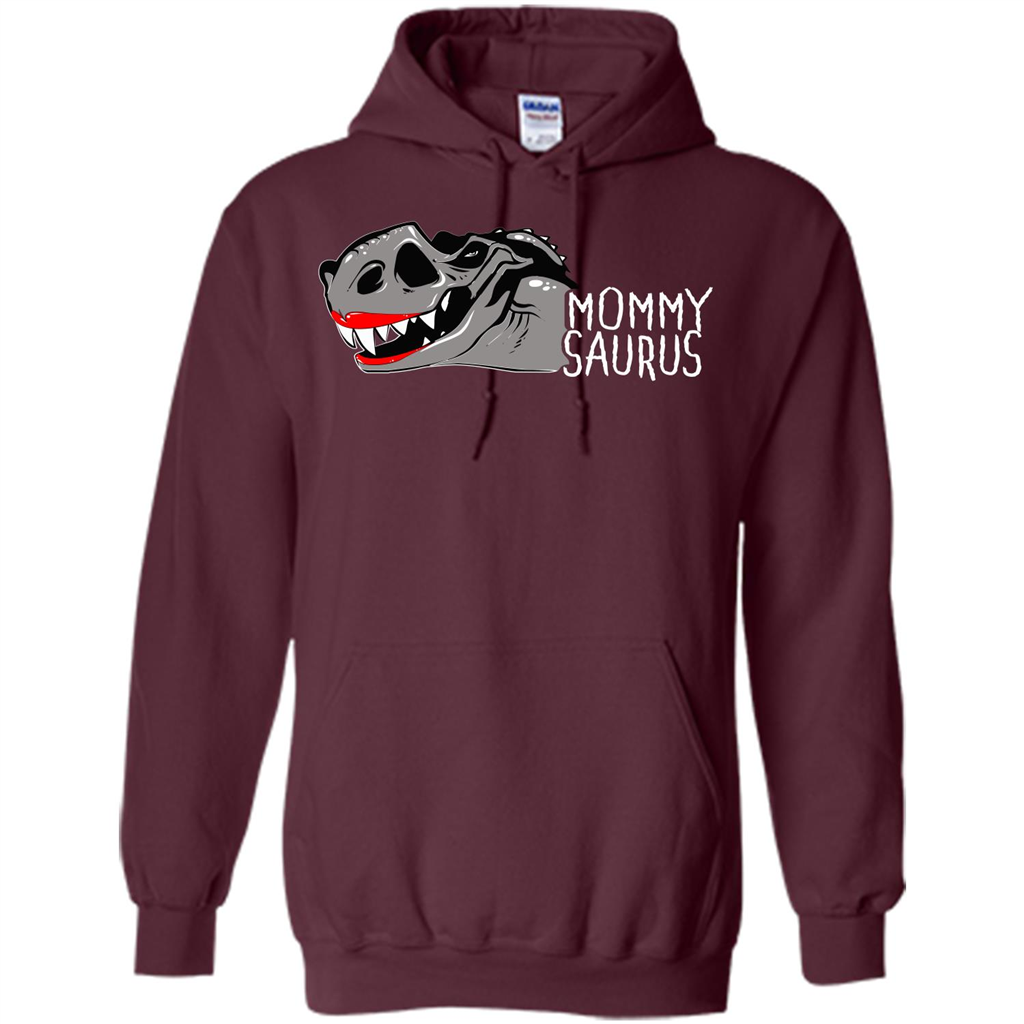 Mommy Saurus T-shirt Maroon