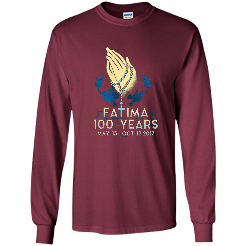 Fatima 100 Years T-shirt Maroon