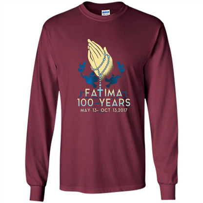 Fatima 100 Years T-shirt Maroon