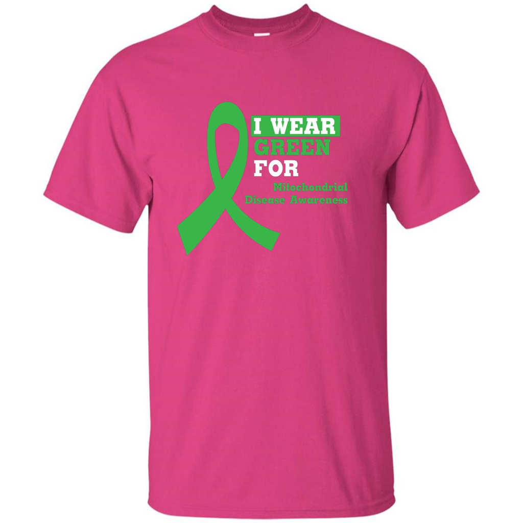 I Wear Green Mitochondrial Disease Awareness Strong T-shirt Heliconia