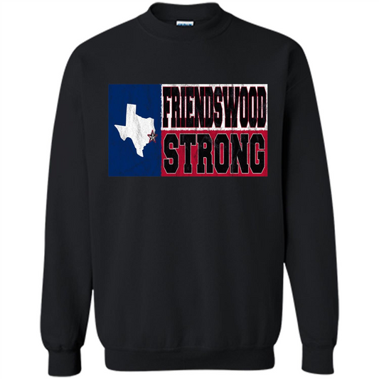 Friendswood Strong - Texas Flag - Friendswood Pride T-shirt Black