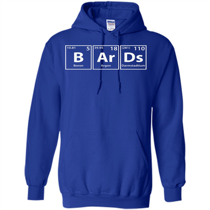 Bards (B-Ar-Ds) Funny Elements Spelling T-Shirt Royal