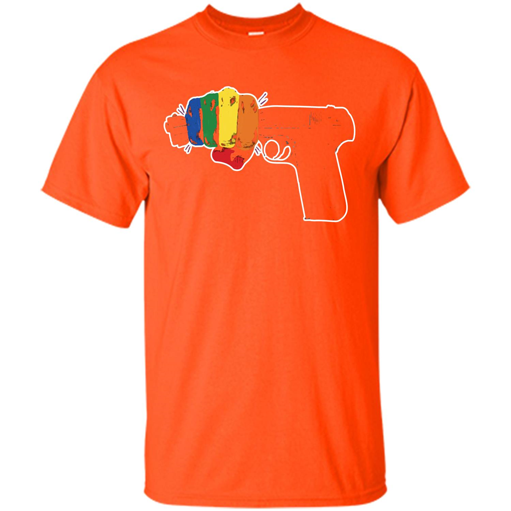 LGBT T-shirt Stop Gun Violence T-shirt Orange