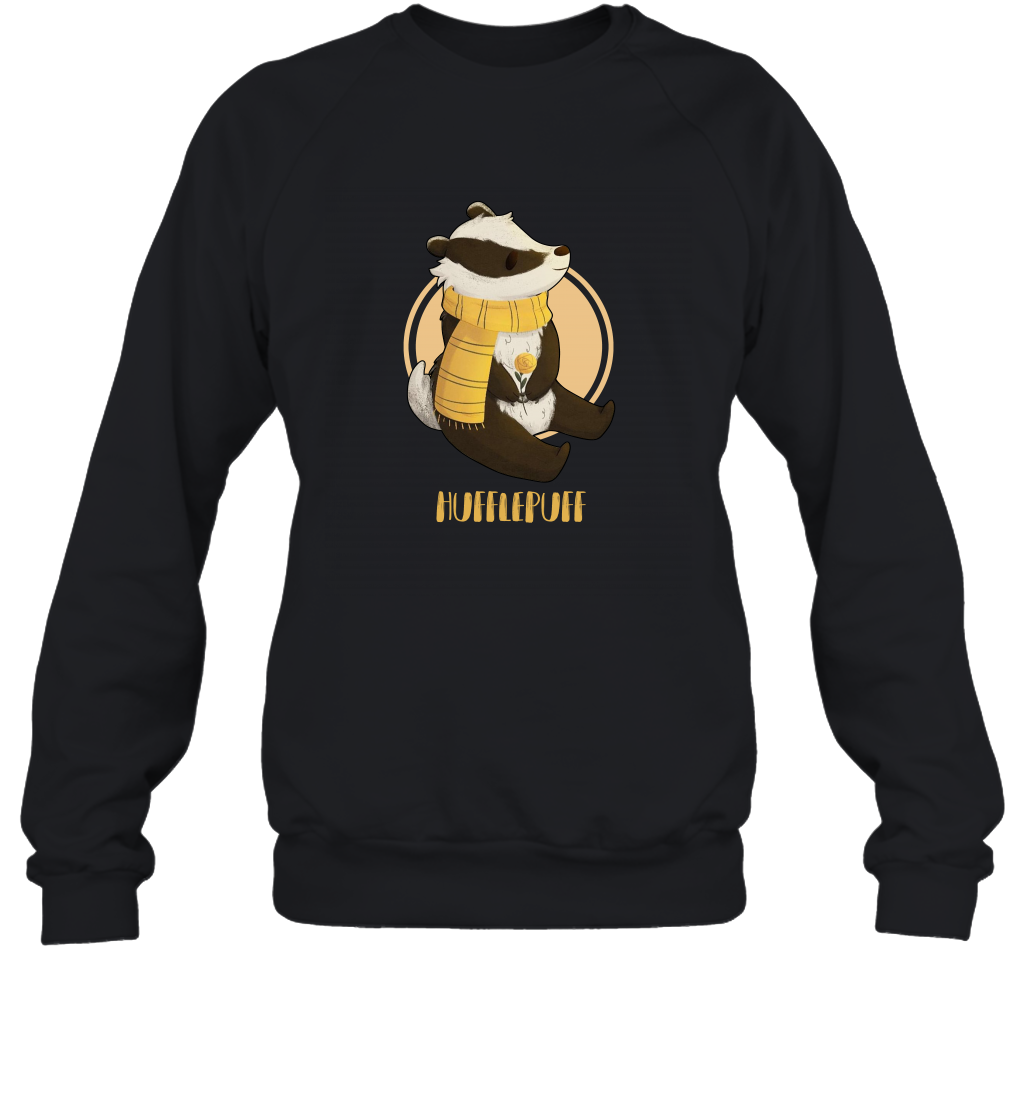 Badgers Hufflepuff House HP Sweatshirt Sweatshirt Black