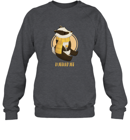 Badgers Hufflepuff House HP Sweatshirt Sweatshirt Dark Heather