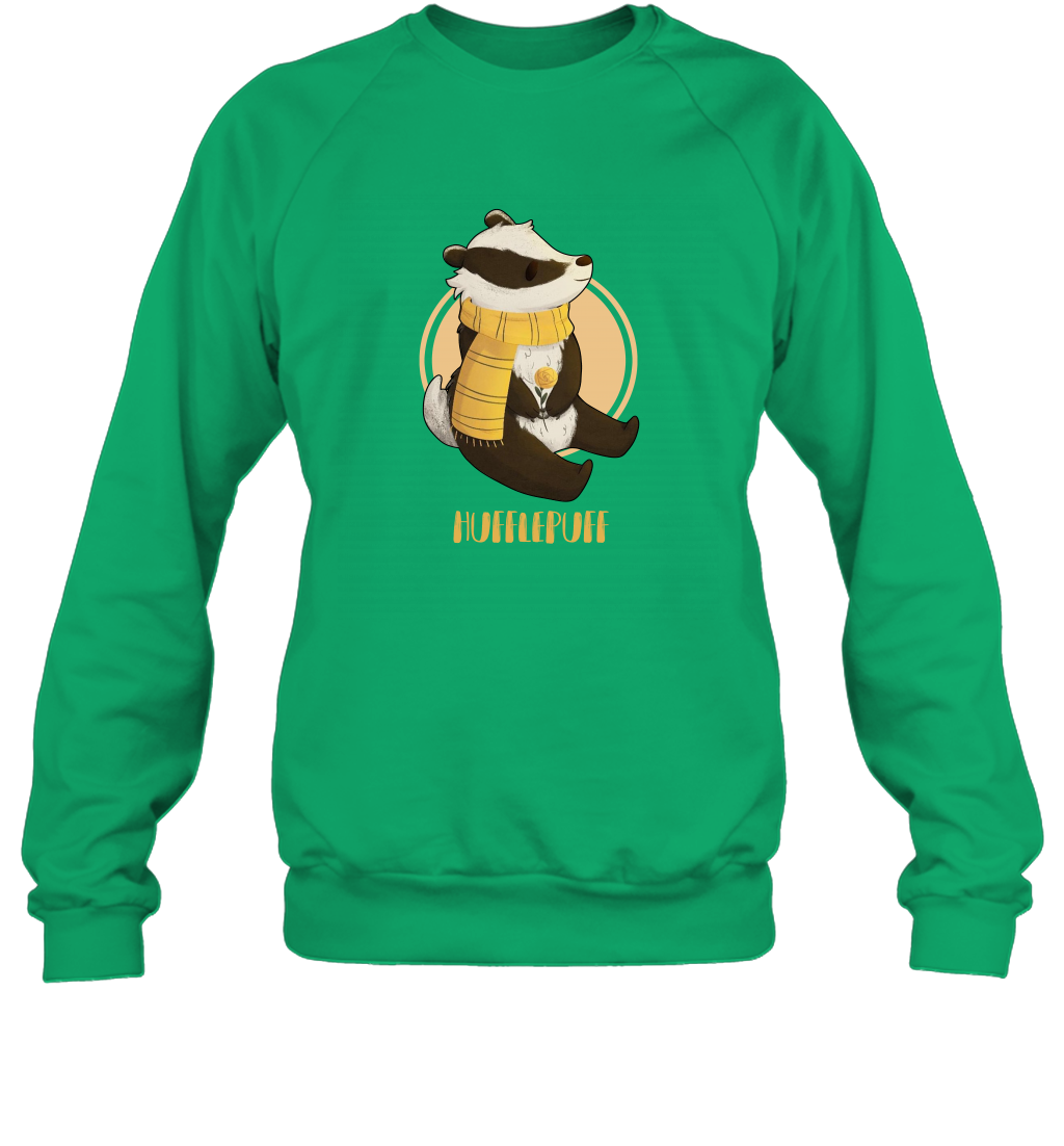 Badgers Hufflepuff House HP Sweatshirt Sweatshirt Irish Green