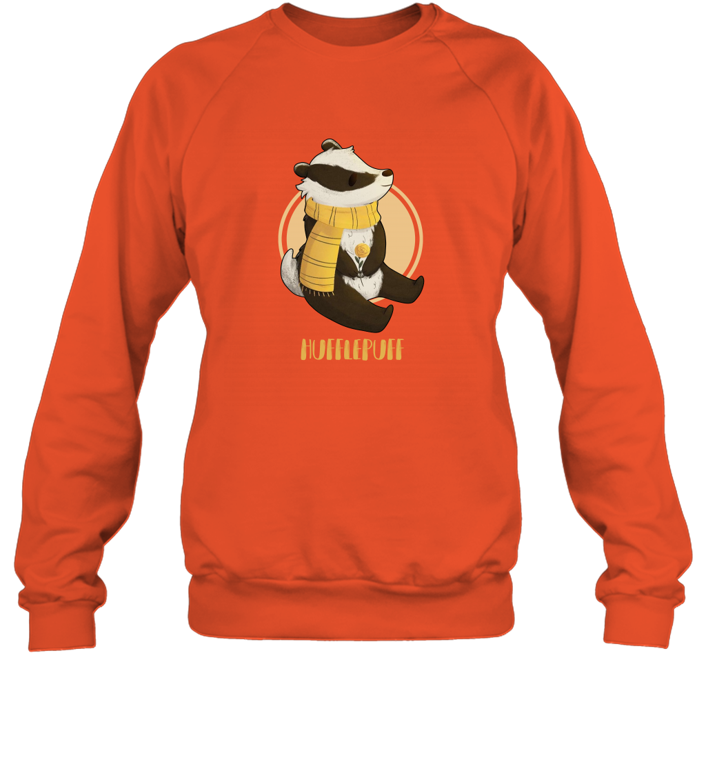 Badgers Hufflepuff House HP Sweatshirt Sweatshirt Orange