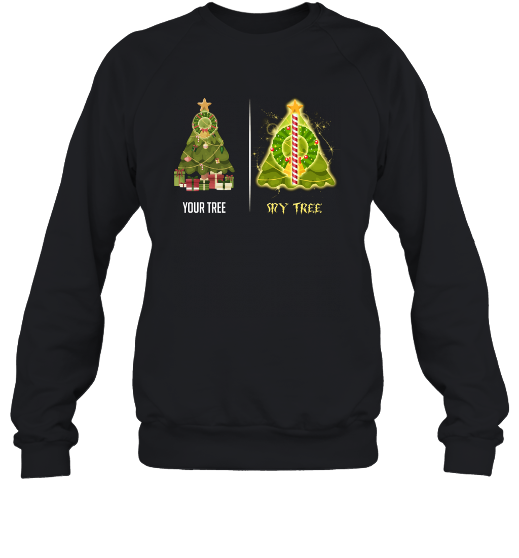 Harry Potter Christmas Tree Sweatshirt Sweatshirt Black