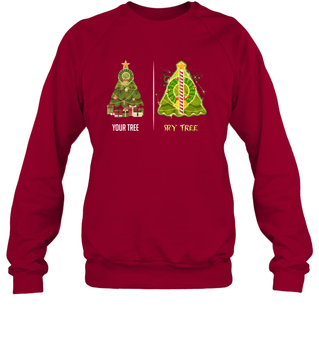 Harry Potter Christmas Tree Sweatshirt Sweatshirt Cardinal Red