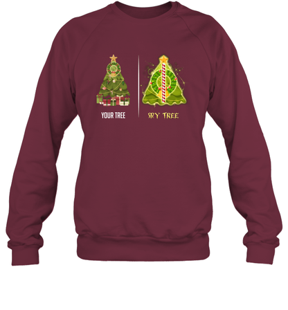 Harry Potter Christmas Tree Sweatshirt Sweatshirt Maroon