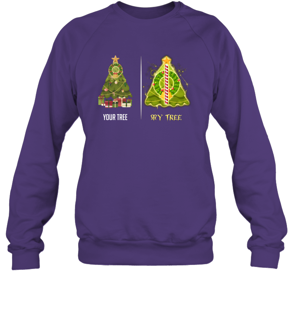 Harry Potter Christmas Tree Sweatshirt Sweatshirt Purple