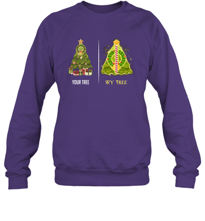Harry Potter Christmas Tree Sweatshirt Sweatshirt Purple