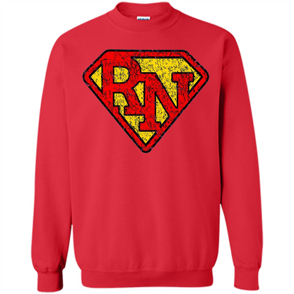 Vintage Super Nurse RN Distressed T-shirt Red