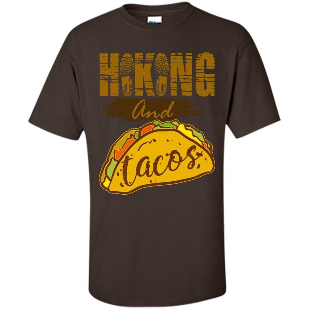 Hiking And Tacos T-shirt Dark Chocolate