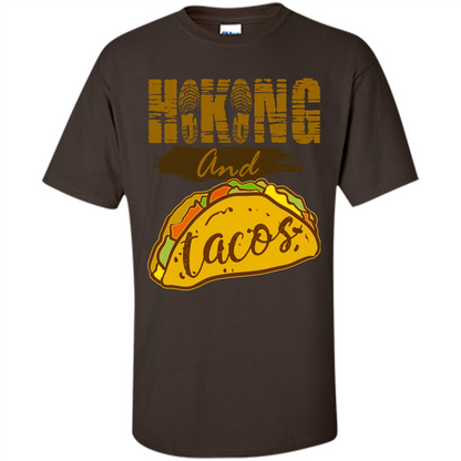 Hiking And Tacos T-shirt Dark Chocolate