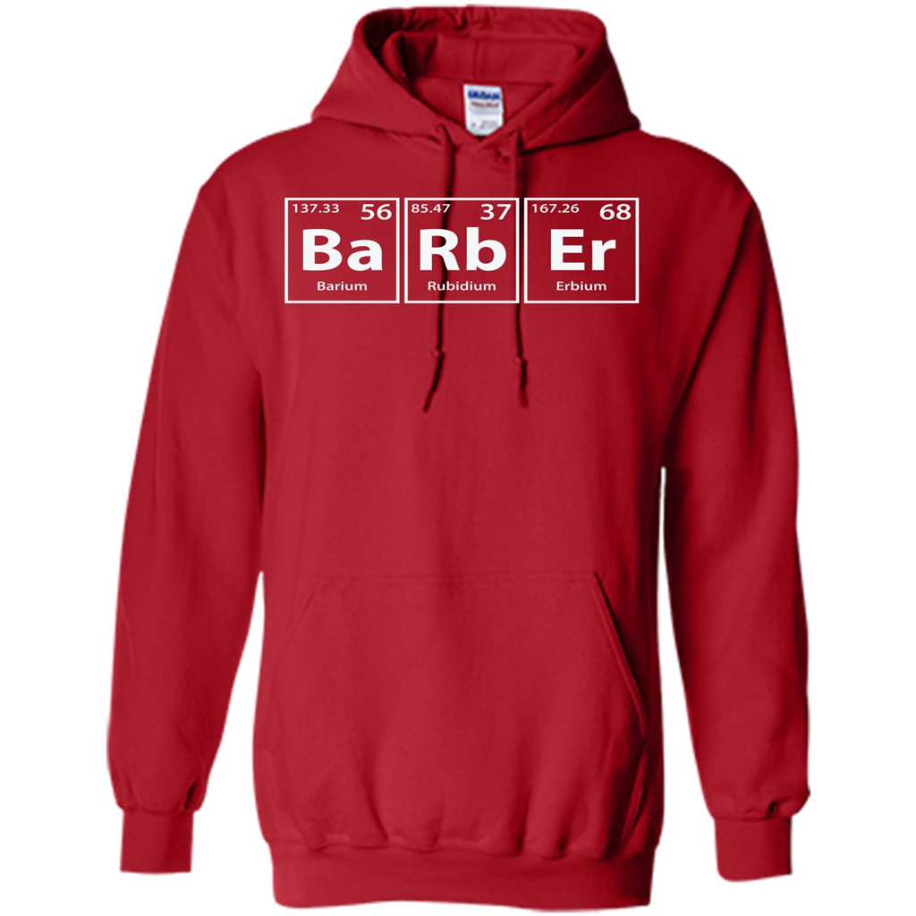Barber (Ba-Rb-Er) Funny Elements Spelling T-Shirt Red