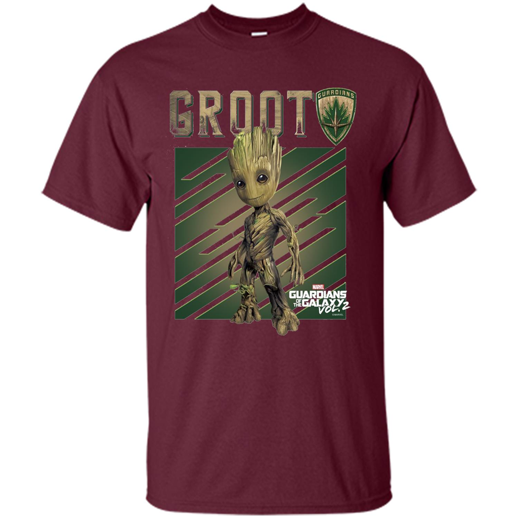 Groot Guardians of Galaxy 2 Growth Graphic T-Shirt Maroon