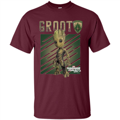 Groot Guardians of Galaxy 2 Growth Graphic T-Shirt Maroon